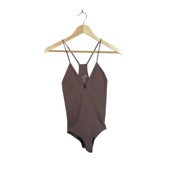 Free People Move Along Sleeveless Bodysuit in Brown Size XS/S - Picture 4 of 8